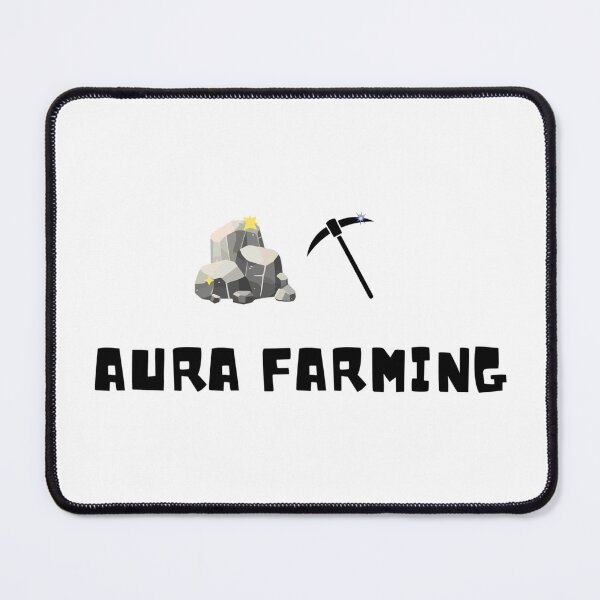 Item preview, AURA FARMING minimal style tee | funny meme tiktok unisex oversize T-Shirt Black and White designed and sold by Giobb-Artwork.