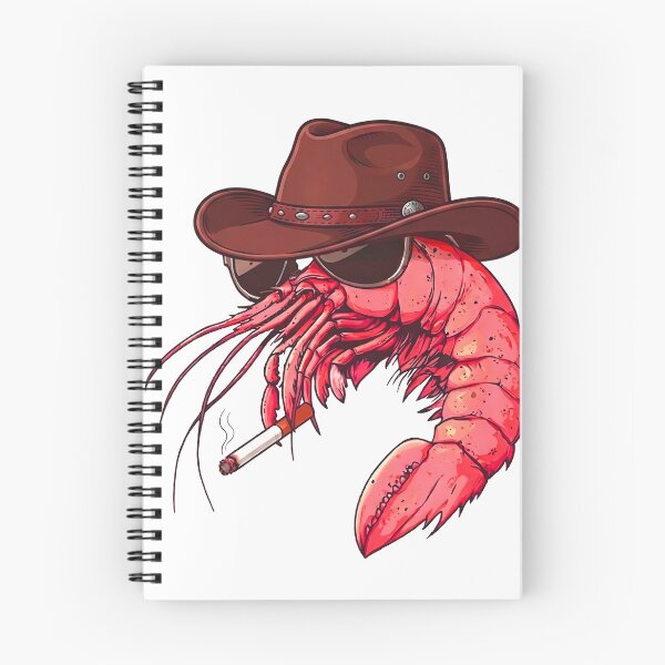 Item preview, Cowboy Shrimp Funny Western Smoked Shrimp Retro Seafood designed and sold by Morescitaf.