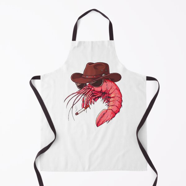 Item preview, Cowboy Shrimp Funny Western Smoked Shrimp Retro Seafood designed and sold by Morescitaf.