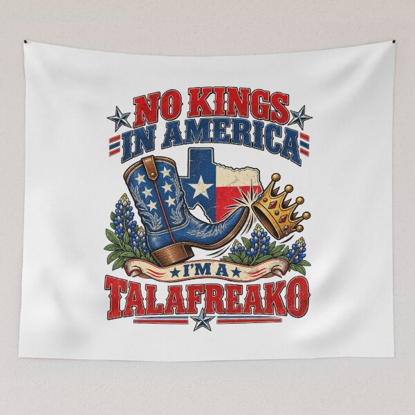 Item preview, No Kings In America I'm A Talafreako Texas Cowboy Boot  designed and sold by schoolofbullies.
