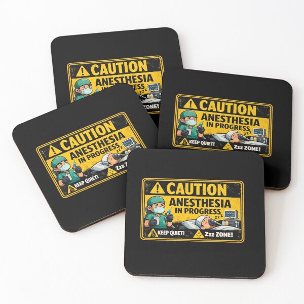Item preview, CAUTION: Anesthesia In Progress – Funny Medical Warning Sign designed and sold by Timeless Junction.