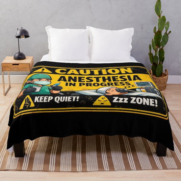 Item preview, CAUTION: Anesthesia In Progress – Funny Medical Warning Sign designed and sold by Timeless Junction.