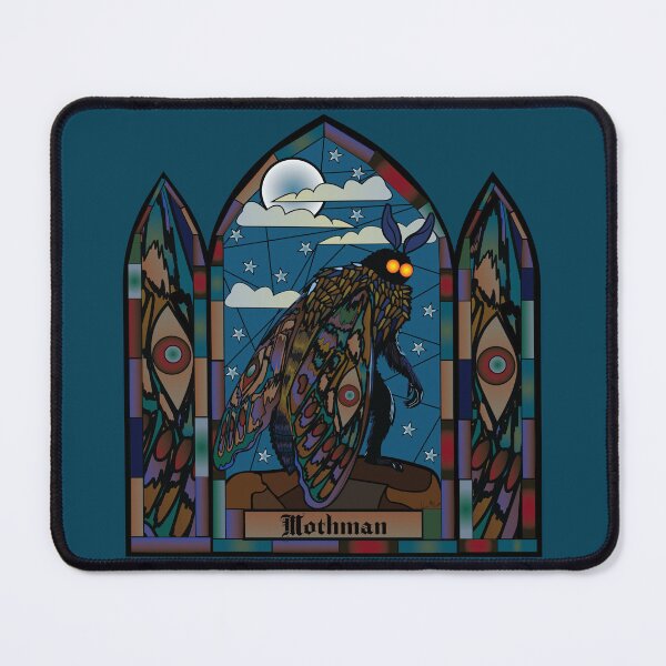 Item preview, Mothman Stain glass designed and sold by kerriestuff.