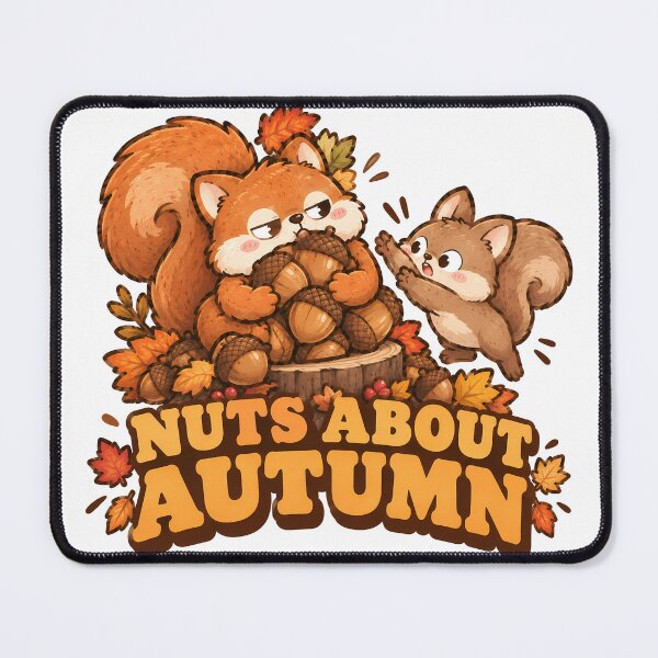 Item preview, Nuts About Autumn Cute Squirrels Funny Acorn Thanksgiving designed and sold by ianm1028.