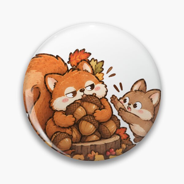 Item preview, Nuts About Autumn Cute Squirrels Funny Acorn Thanksgiving designed and sold by ianm1028.