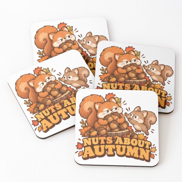 Item preview, Nuts About Autumn Cute Squirrels Funny Acorn Thanksgiving designed and sold by ianm1028.