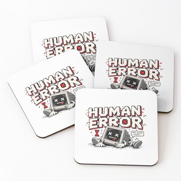 Item preview, Human Error – Retro Pixel Computer Failure Humor designed and sold by Mad Factory Designs.