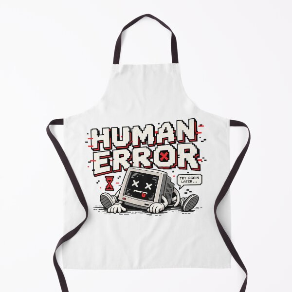Item preview, Human Error – Retro Pixel Computer Failure Humor designed and sold by Mad Factory Designs.