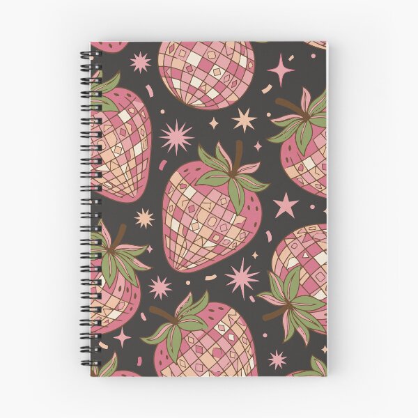 Item preview, Disco Ball Strawberries Retro 70s Style - Dark Color Edition designed and sold by Shyla Marsare.