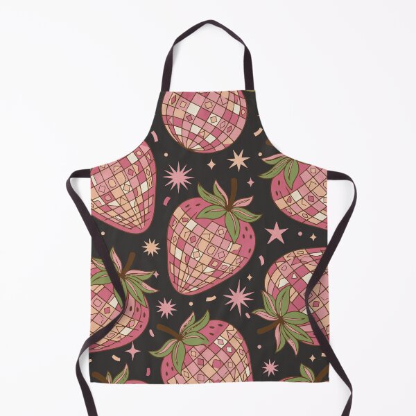 Item preview, Disco Ball Strawberries Retro 70s Style - Dark Color Edition designed and sold by Shyla Marsare.