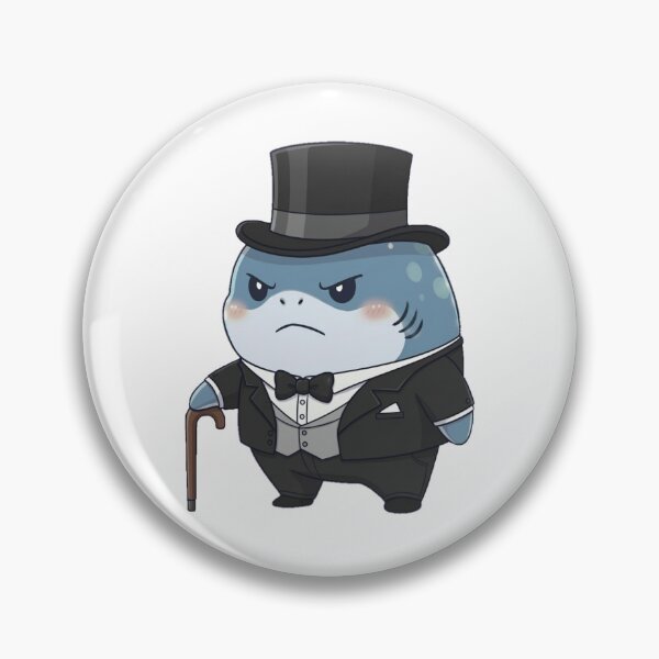 Item preview, Cute Gentleman Shark designed and sold by Nature's Chibis.