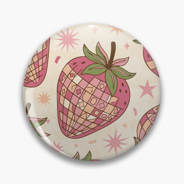 Item preview, Groovy 70s Disco Bright Strawberry Pattern - Light Colors Edition designed and sold by Shyla Marsare.