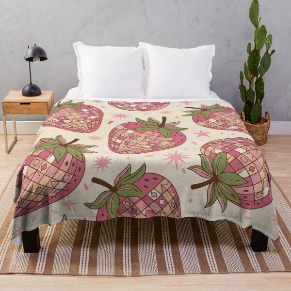 Item preview, Groovy 70s Disco Bright Strawberry Pattern - Light Colors Edition designed and sold by Shyla Marsare.