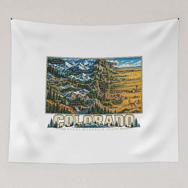 Item preview, Vintage Colorado Travel Souvenir Landmark Gift designed and sold by MichaeIRellov.