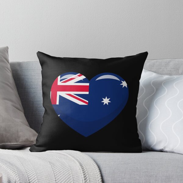 Item preview, Australian Flag Heart / I Love Australia (On Black) designed and sold by STUDIO-72.