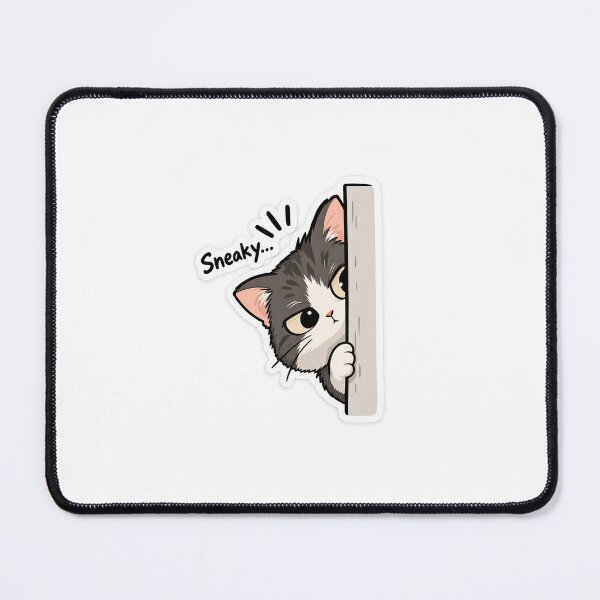 Item preview, Cute sneaky cat sticker designed and sold by panda-IXE.