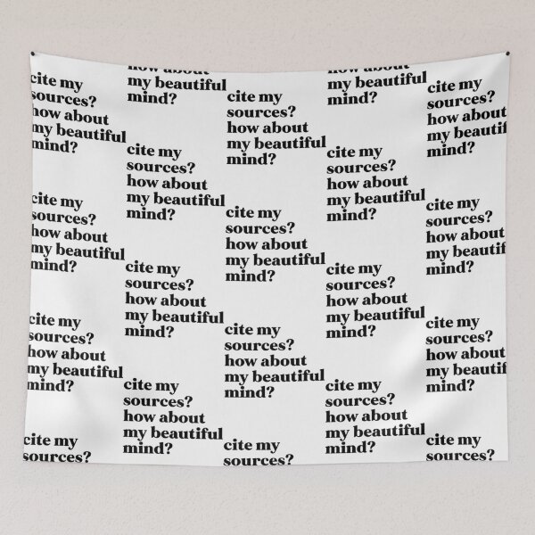 Item preview, Cite My Sources How About My Beautiful Mind designed and sold by gaigesisson.