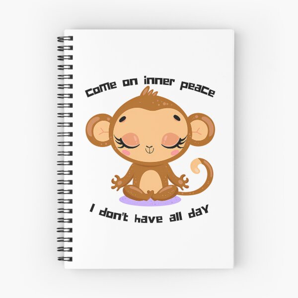 Item preview, Funny Come On Inner Peace I Don'T Have All Day Meditation Cute Animalsfunny Monkey designed and sold by gaigesisson.