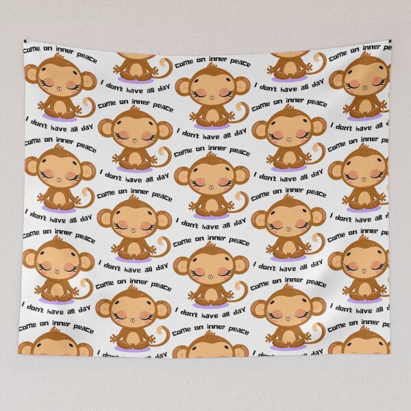 Item preview, Funny Come On Inner Peace I Don'T Have All Day Meditation Cute Animalsfunny Monkey designed and sold by gaigesisson.