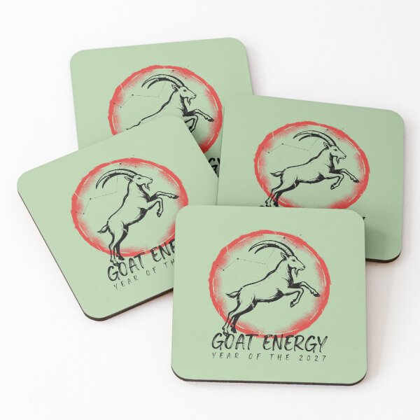Item preview, Modern Goat Energy Year of the Goat 2027 Zodiac Art designed and sold by Design_Your_Day.