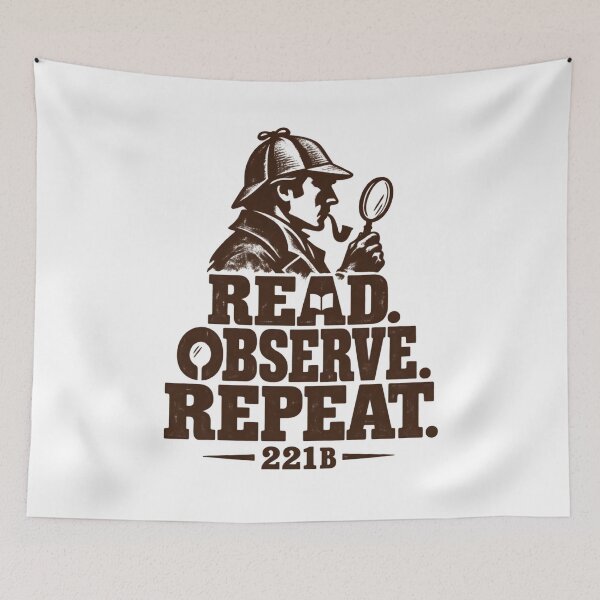 Item preview, Sherlock Holmes: Read Observe Repeat at 221B designed and sold by Fenay Designs.