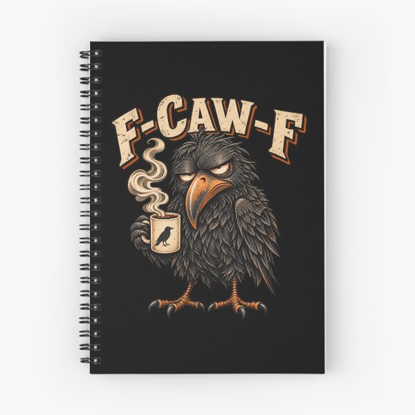 Item preview, Funny F-CAW-F Grumpy Crow Coffee Lover designed and sold by will freed18.