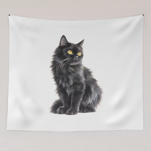 Item preview, Black Persian Cat designed and sold by HOMETOWN86.