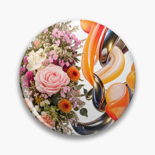 Item preview, Arte abstracto de fusión botánica: decoración mural moderna maximalista floral y escultórica. designed and sold by HoMya.