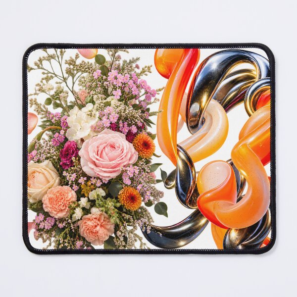 Item preview, Botanical Fusion Abstract Art – Maximalist Floral & Sculptural Modern Wall Decor designed and sold by HoMya.