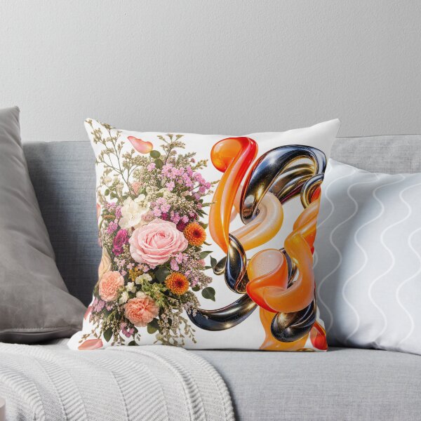 Item preview, Botanical Fusion Abstract Art – Maximalist Floral & Sculptural Modern Wall Decor designed and sold by HoMya.