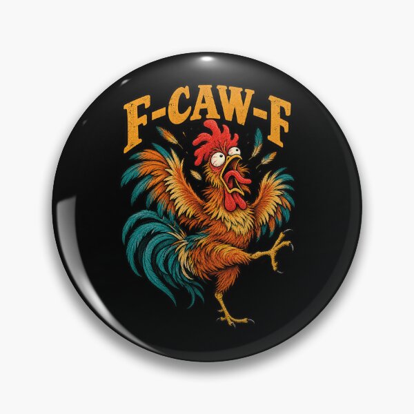 Item preview, Funny F-CAW-F Crazy Rooster Vintage Chicken designed and sold by will freed18.