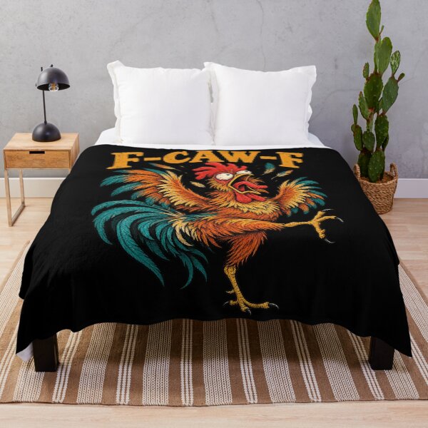 Item preview, Funny F-CAW-F Crazy Rooster Vintage Chicken designed and sold by will freed18.