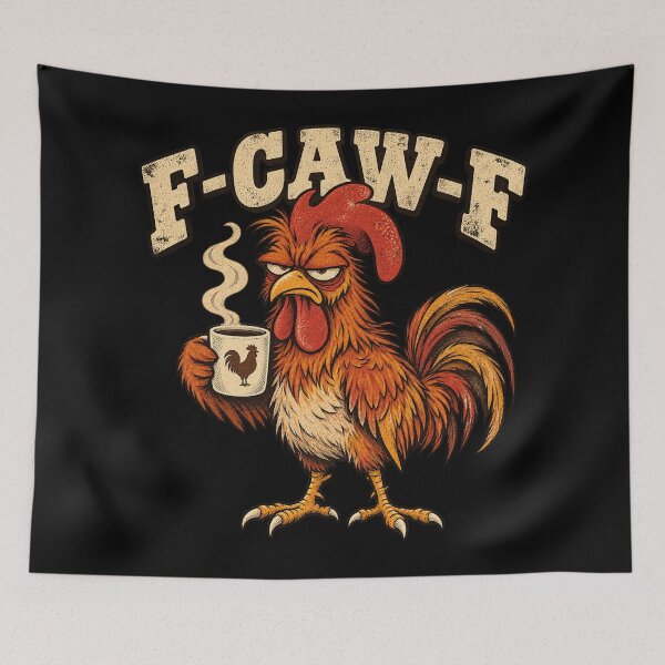 Item preview, F-CAW-F Grumpy Rooster Coffee Lover Funny Chicken designed and sold by will freed18.