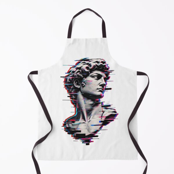 Item preview, Glitch Marble – Retro Cyberpunk Statue T-Shirt Design designed and sold by LarkLeaf.