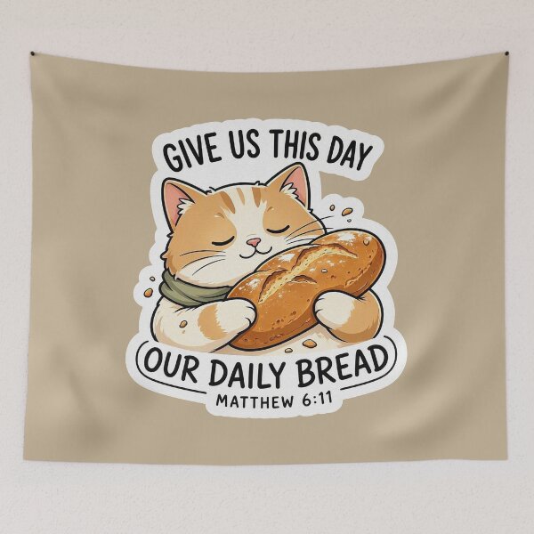 Item preview, Matthew 6:11 Give Us This Day Our Daily Bread designed and sold by plushism.