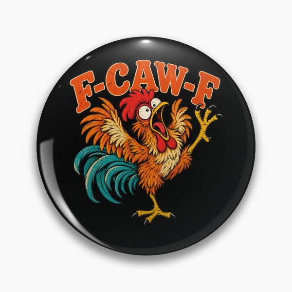 Item preview, Funny F-CAW-F Crazy Rooster Retro Chicken  designed and sold by will freed18.