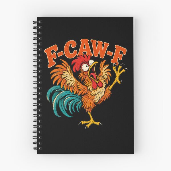 Item preview, Funny F-CAW-F Crazy Rooster Retro Chicken  designed and sold by will freed18.