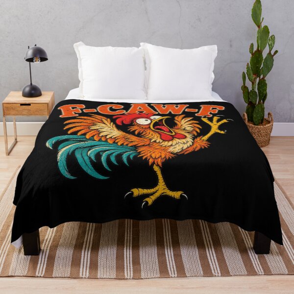 Item preview, Funny F-CAW-F Crazy Rooster Retro Chicken  designed and sold by will freed18.