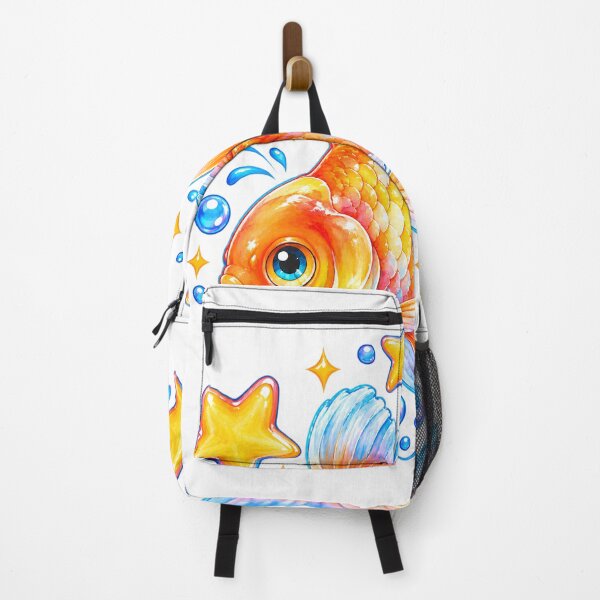 Item preview, Cute Starry Goldfish Kawaii Watercolor Fish Design designed and sold by VGAfanatic.
