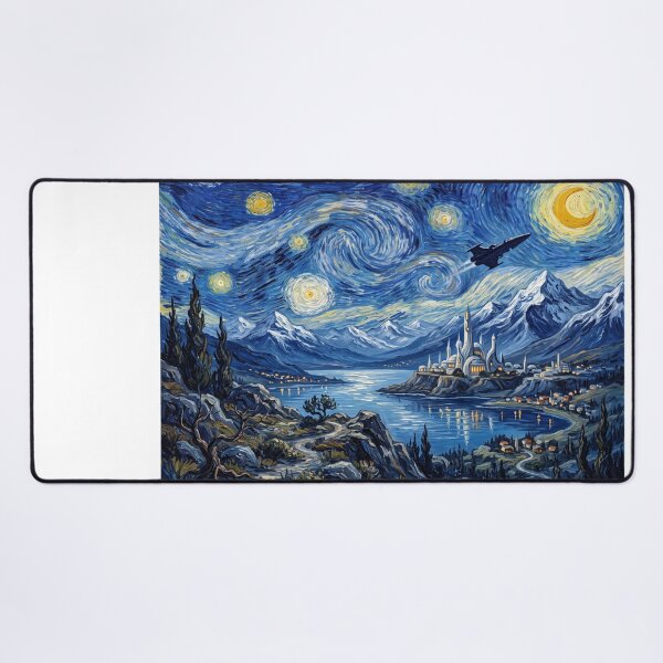 Item preview, Alderaan Starry Night Sci Fi Landscape designed and sold by Bad-Decisions-Designs.