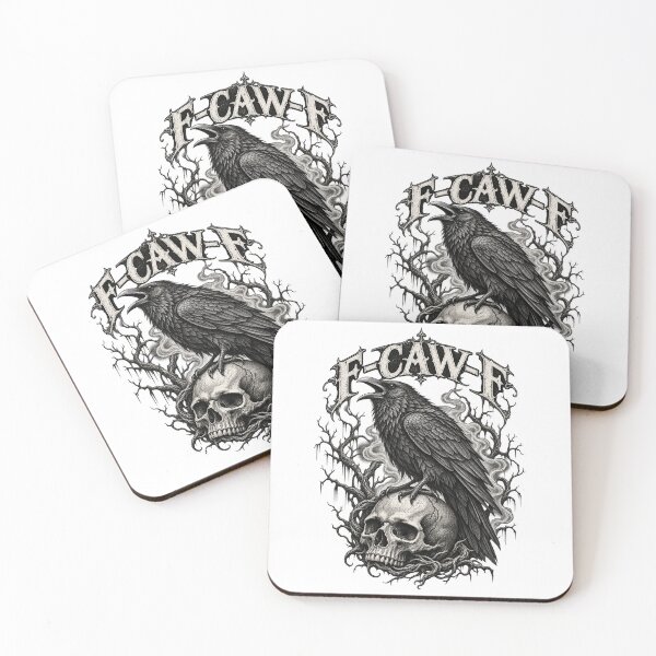 Item preview, F-CAW-F Gothic Raven Skull Dark Humor designed and sold by will freed18.