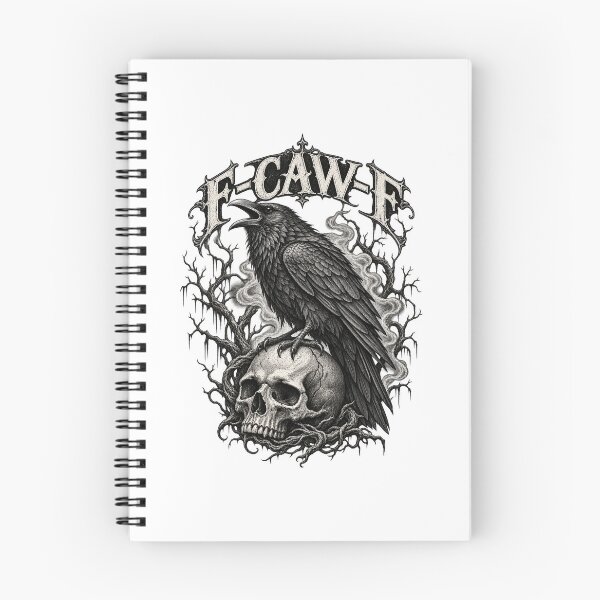 Item preview, F-CAW-F Gothic Raven Skull Dark Humor designed and sold by will freed18.