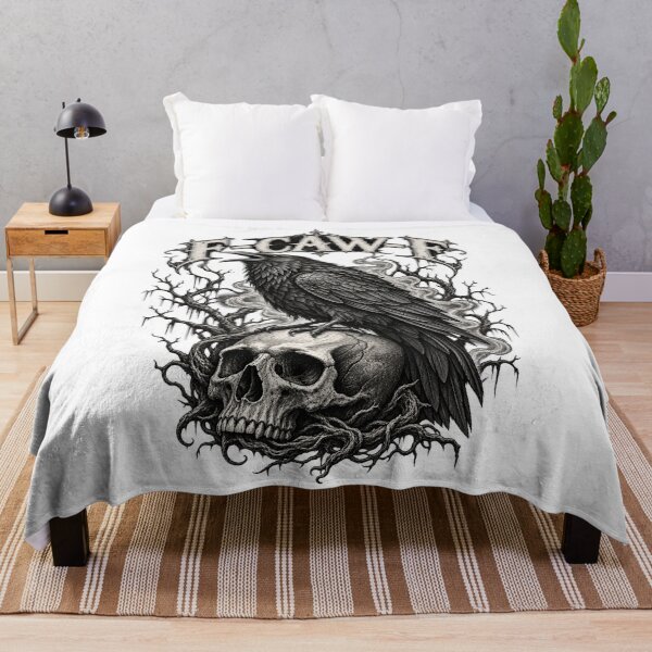 Item preview, F-CAW-F Gothic Raven Skull Dark Humor designed and sold by will freed18.