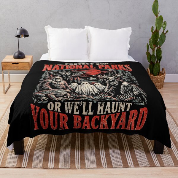 Item preview, Protect Our National Parks Or Well Haunt Your Backyard Bigfoot designed and sold by elongatedjazz.