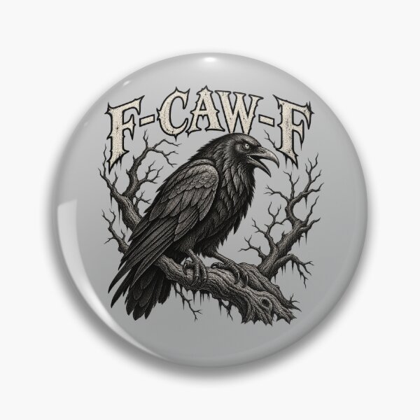 Item preview, F-CAW-F Gothic Raven Dark Humor Crow designed and sold by will freed18.