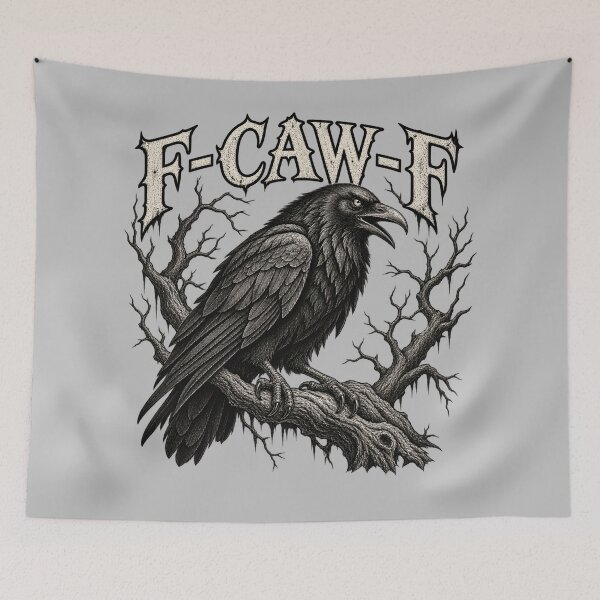 Item preview, F-CAW-F Gothic Raven Dark Humor Crow designed and sold by will freed18.