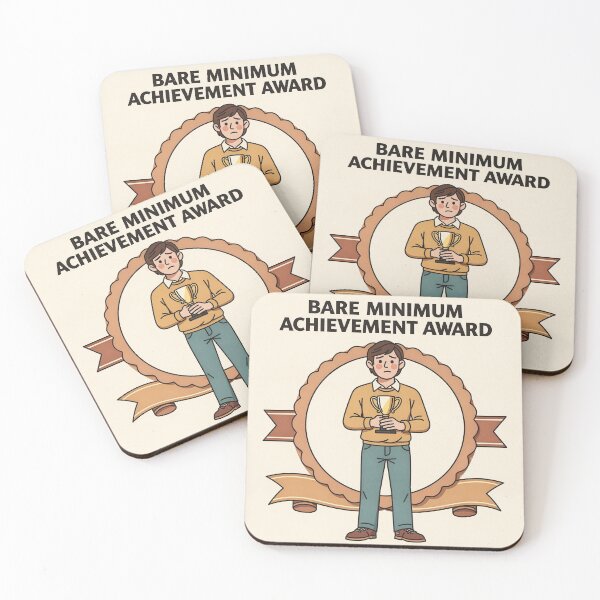 Item preview, Bare Minimum Achievement Award designed and sold by PictorialWhimsy.