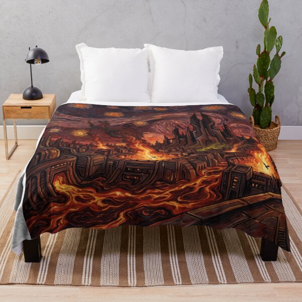 Item preview, Apokolips Starry Night Comic Art Landscape designed and sold by Bad-Decisions-Designs.
