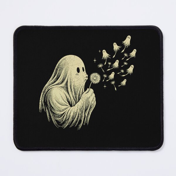Item preview, Vintage Ghost Blowing Dandelion Cute Tiny Ghosts Halloween designed and sold by schoolofbullies.