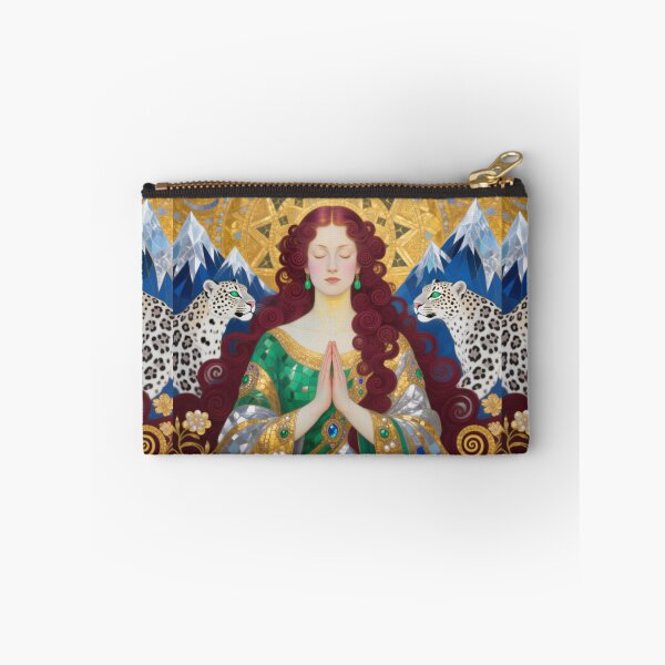 Item preview, Copy of Gustav Klimt art Nouveau style Meditation with Snow Leopards Mudra designed and sold by Vintage Designs +.